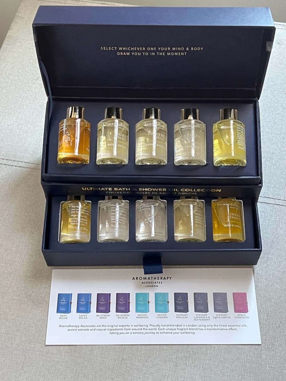 Aromatherapy Associates Ultimate Bath & Shower Oil Collection 10 x 9ml